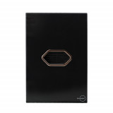 Conjunto Campainha Cigarra (SOM) 4x2 - Novara Preto Brilhante Ouro Rose
